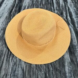 Stylish Tan Straw Hat by Style Co